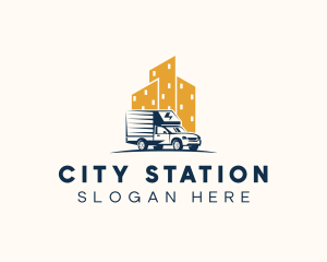 City Delivery Truck logo design