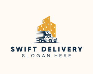 City Delivery Truck logo design