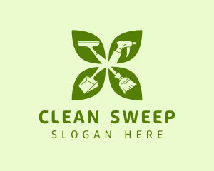 Green Leaf Housekeeping logo design