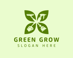 Green Leaf Housekeeping logo design