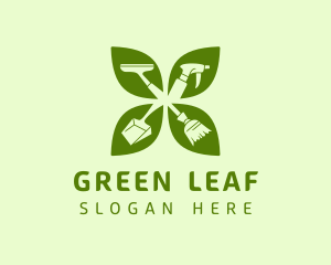 Green Leaf Housekeeping logo design