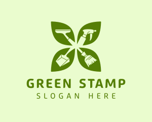 Green Leaf Housekeeping logo design