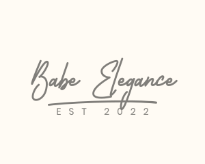 Elegant Cursive Boutique logo design