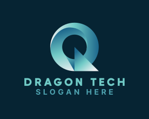 Tech Startup Letter Q logo design