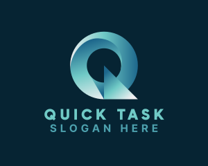 Tech Startup Letter Q logo design