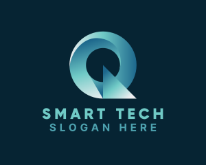 Tech Startup Letter Q logo design