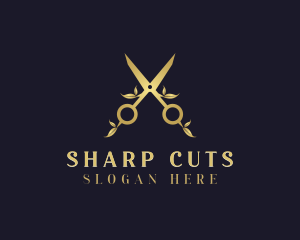 Leaf Scissors Boutique logo design