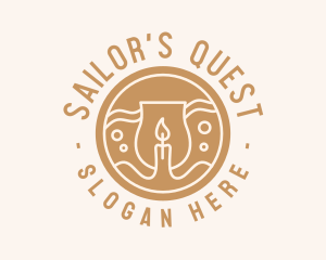 Sea Candle Jar logo design