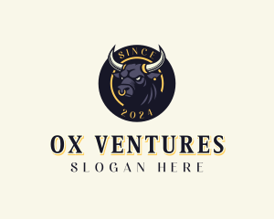 Ox BullfightingTavern logo design