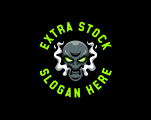 Alien Vapor Smoking logo design