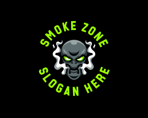 Alien Vapor Smoking logo design