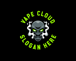 Alien Vapor Smoking logo design