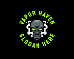 Alien Vapor Smoking logo design