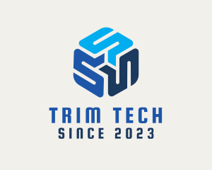 Tech Cube Letter S  logo design