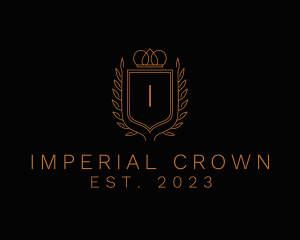 Imperial Crown Shield Letter logo design