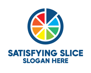 Rainbow Pie Chart Slice logo