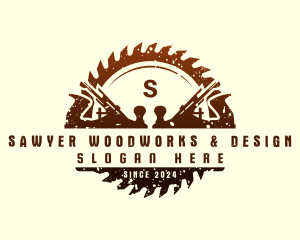 Sawmill Wood Planer Woodwork logo design