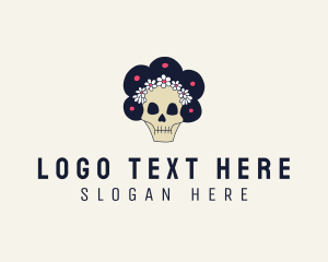 Flower Skull Maiden  logo