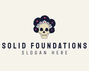 Flower Skull Maiden  logo