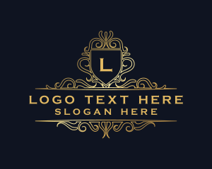 Luxury Elegant Shield logo