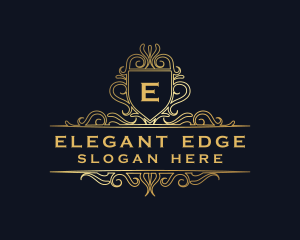 Luxury Elegant Shield logo design