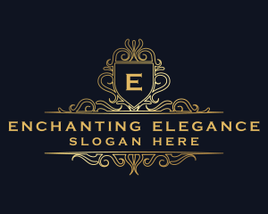 Luxury Elegant Shield logo design