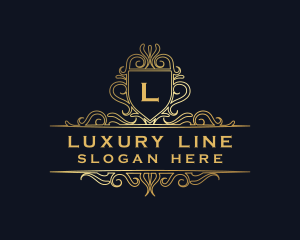 Luxury Elegant Shield logo design