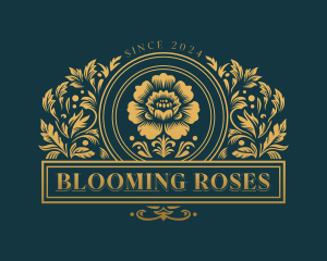 Rose Luxury Florist logo design