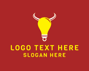 Bull Light Bulb logo