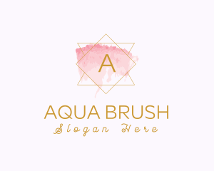 Geometric Watercolor Dermatology logo design