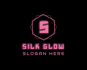 Glowing Neon Geometric  logo design