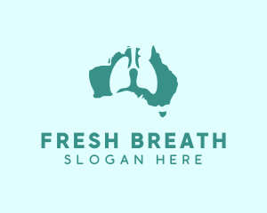 Australia Medical Lung logo design