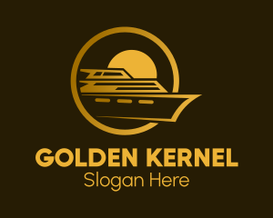 Golden Sunrise Cruise logo design