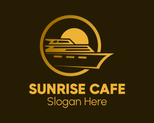 Golden Sunrise Cruise logo design