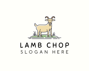 Goat Ram Sheep logo design