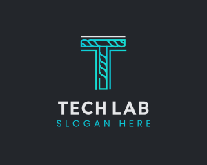 Generic Rope Tech Letter T  logo design