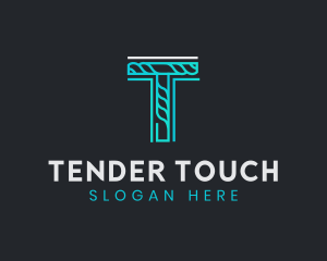 Generic Rope Tech Letter T  logo design