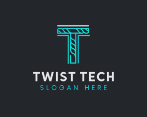 Generic Rope Tech Letter T  logo