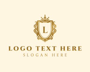 Luxury Shield Royalty Lettermark logo