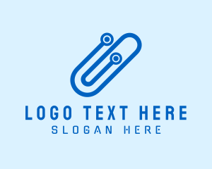 Blue Digital Clip  logo