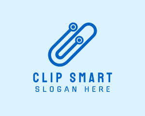 Blue Digital Clip  logo