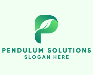 Herbal Letter P logo design