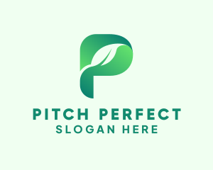 Herbal Letter P logo design