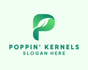 Herbal Letter P logo design