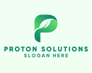 Herbal Letter P logo design