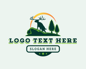 Wild Elk Deer logo