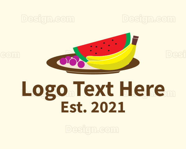 Healthy Fruit Plate Logo