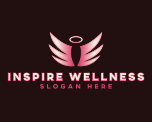 Angelic Wellness Wings logo design