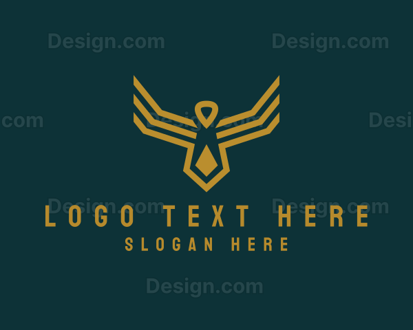 Elegant Geometric Bird Logo