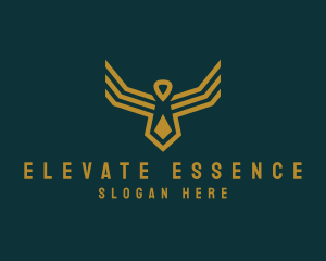 Elegant Geometric Bird  logo